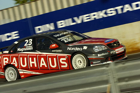 Jan Magnussen skal for første gang køre i denne Chevrolet Lacetti på en dansk racerbane.